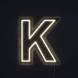 Bokstav K Neon Vegglampe