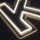 Bokstav K Neonskilt