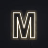 Bokstav M Neon Vegglampe