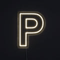 Bokstav P Neonskilt