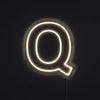 Bokstav Q Neon Vegglampe