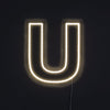 Bokstav U Neon Vegglampe