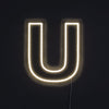 Bokstav U Neon Vegglampe