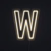 Bokstav W Neon Vegglampe