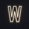 Bokstav W Neon Vegglampe