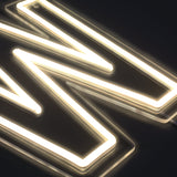 Bokstav W Neon Vegglampe