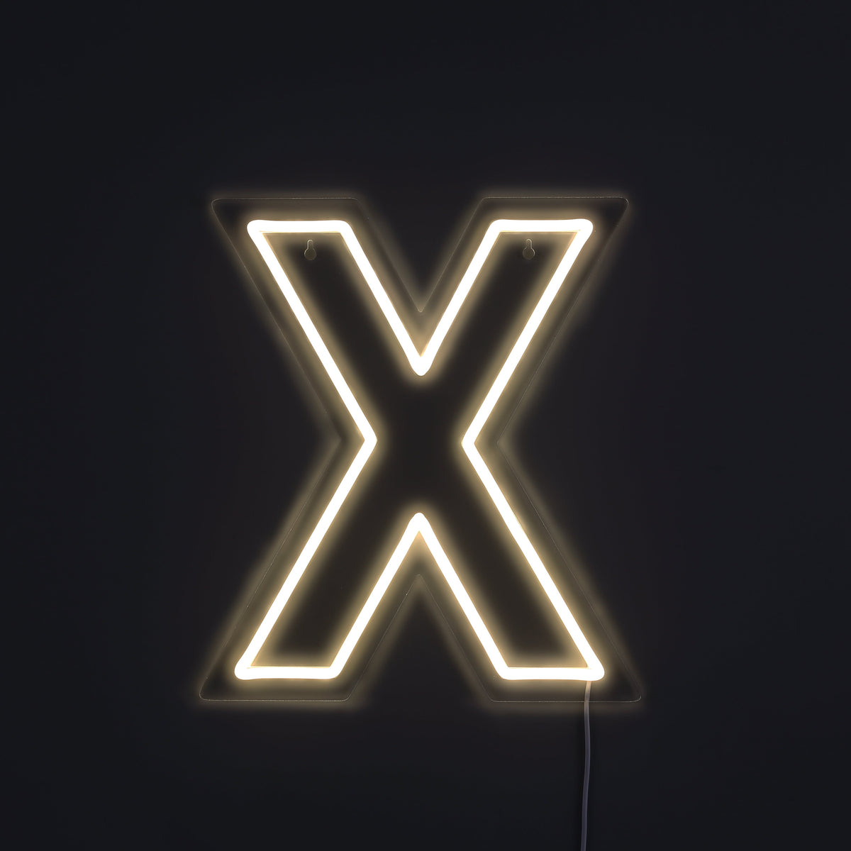 Bokstav X Neon Vegglampe