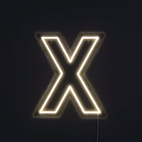 Bokstav X Neon Vegglampe