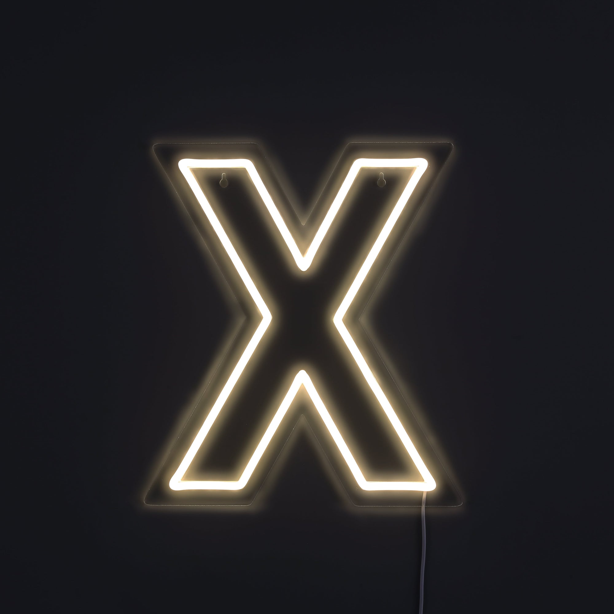 Bokstav X Neon Vegglampe