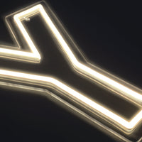 Bokstav Y Neon Vegglampe