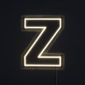 Bokstav Z Neonskilt