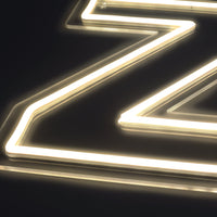 Bokstav Z Neon Vegglampe