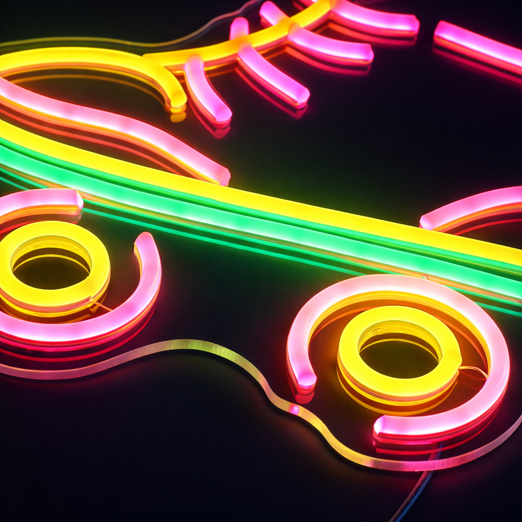 Roller Skates Neon Vegglampe Grønn