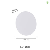 Lori Vegglampe Ø20 Svart