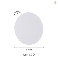 Lori Vegglampe Ø30 Metall