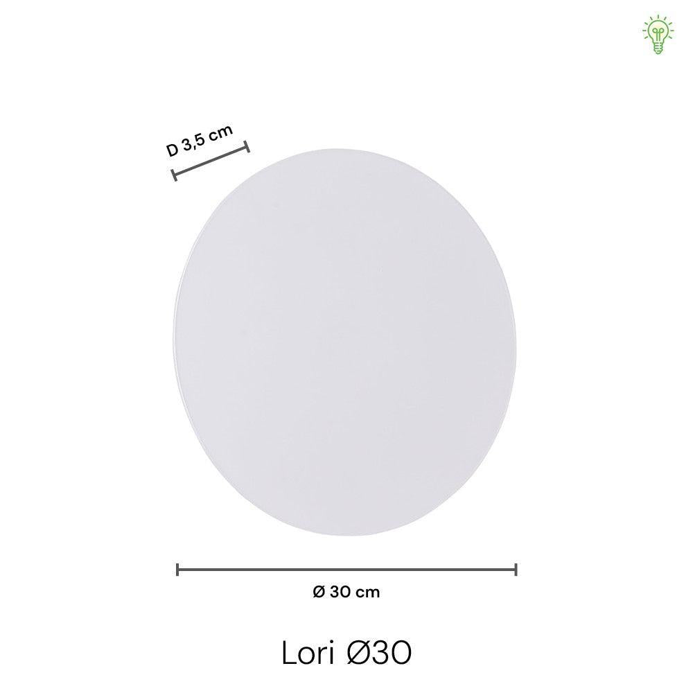 Lori Vegglampe Ø30 Metall