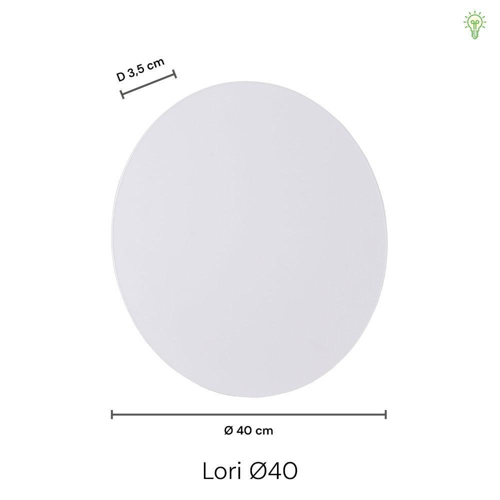 Lori Vegglampe Ø40 Metall