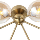 Lugano Taklampe Ø51 Amber