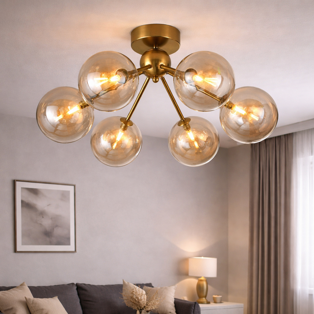 Lugano Loftlampe Ø64 Amber-Nordic Seasons-OutletLamper.dk