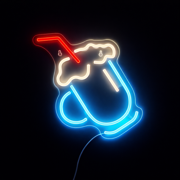 Milkshake Neon Vegglampe