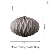 Moon Oblong Ø42 Pendel Tekstil