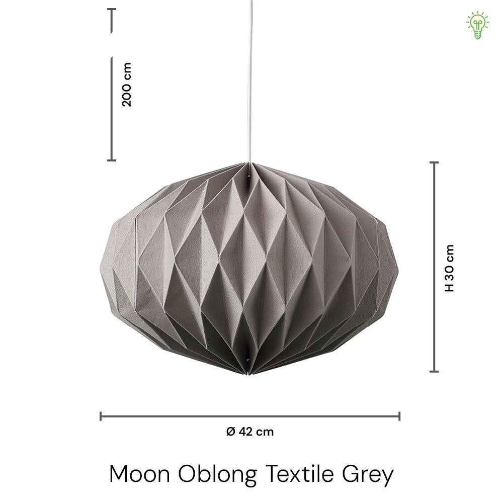 Moon Oblong Ø42 Pendel Tekstil