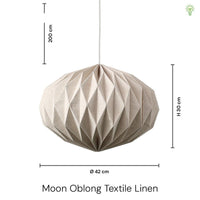 Moon Oblong Ø42 Pendel Tekstil