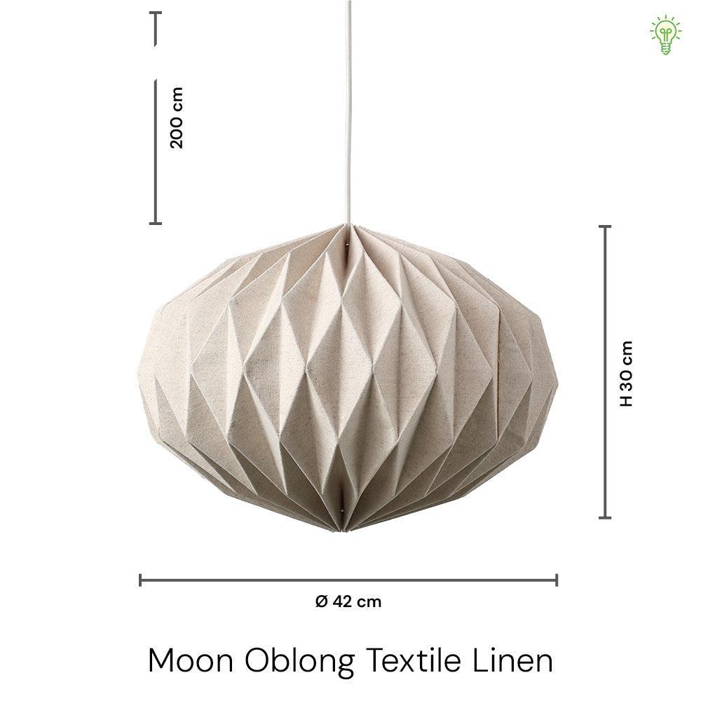 Moon Oblong Ø42 Pendel Tekstil