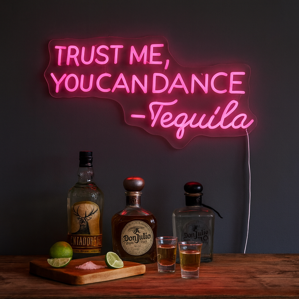 Trust Me You Can Dance Neon Vegglampe Rosa