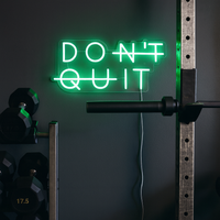 Don't Quit Neon Vegglampe Grønn
