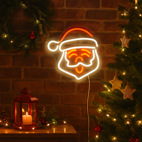 Tomte Neon Vegglampe