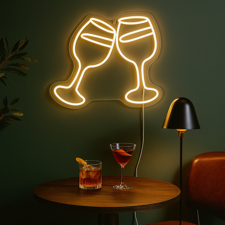 Cheers Neon Vegglampe Grønn