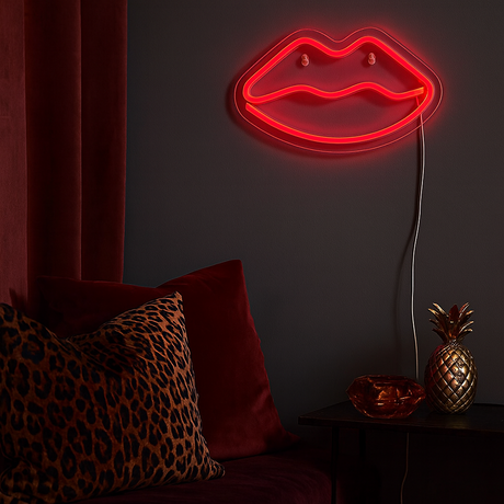 Kiss Neon Vegglampe