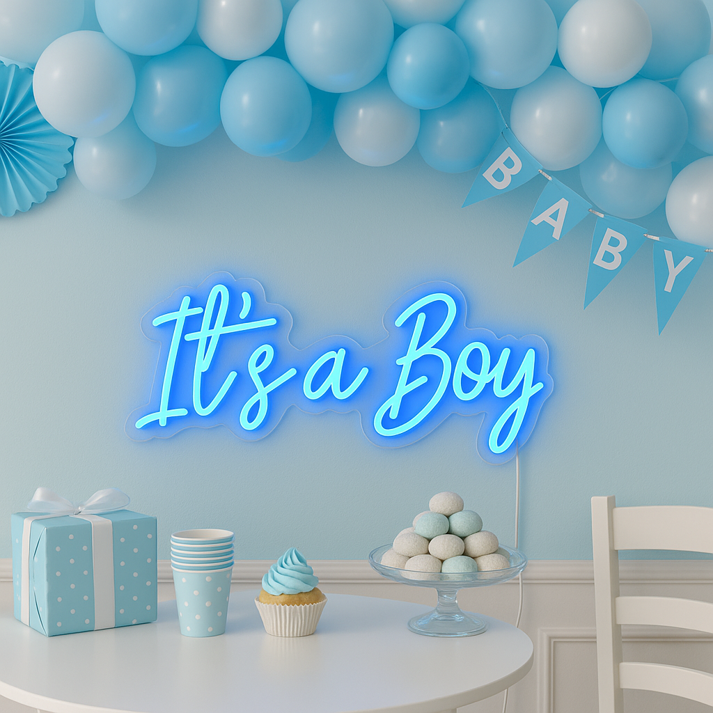 Its a Boy Neon Vegglampe