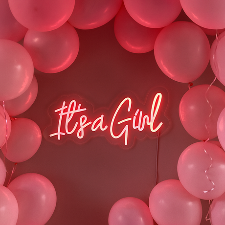 It’s a Girl Neon Vegglampe