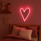 Hjerte Neon Vegglampe