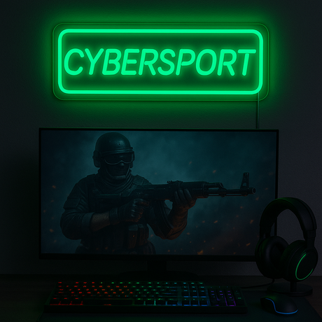 Cybersport Neon Vegglampe