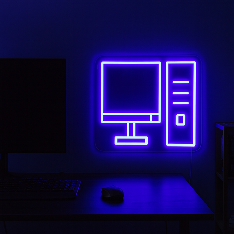 Computer Neon Vegglampe
