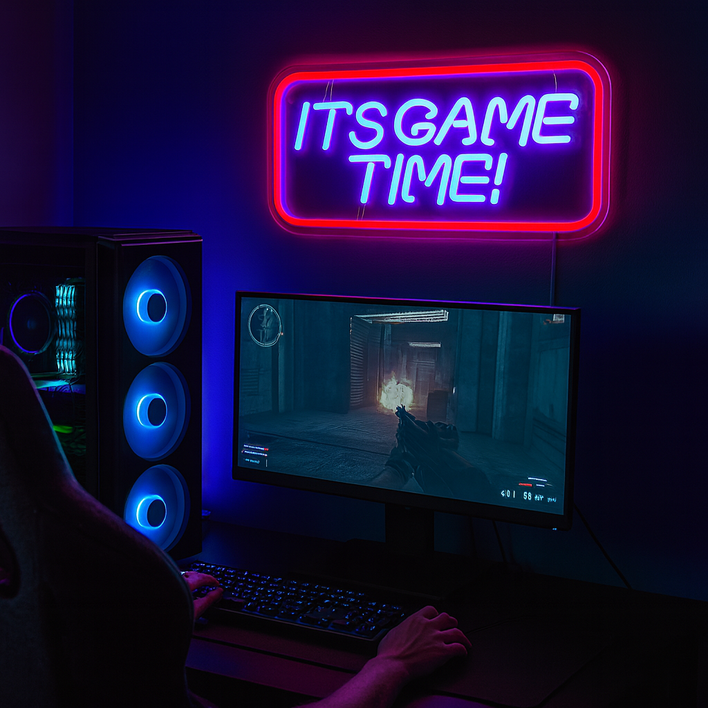 It’s Game Time Neon Vegglampe