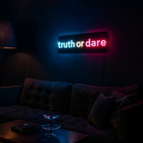 Truth or Dare Neon Vegglampe