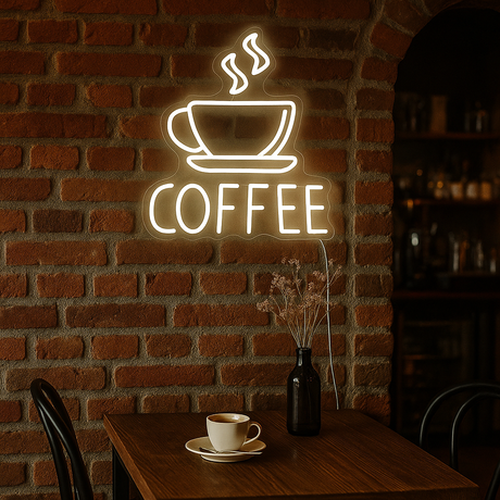 Coffee Neon Vegglampe