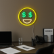 Emoji Dollar Neonskilt