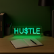 Hustle LED Neon Box Bordlampe