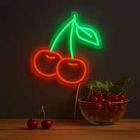 Cherry Neon Vegglampe