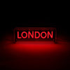 London LED Neon Box Bordlampe