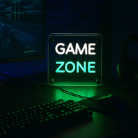 Game Zone LED Neon Box Bordlampe