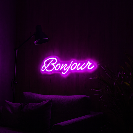 Bonjour Neon Vegglampe