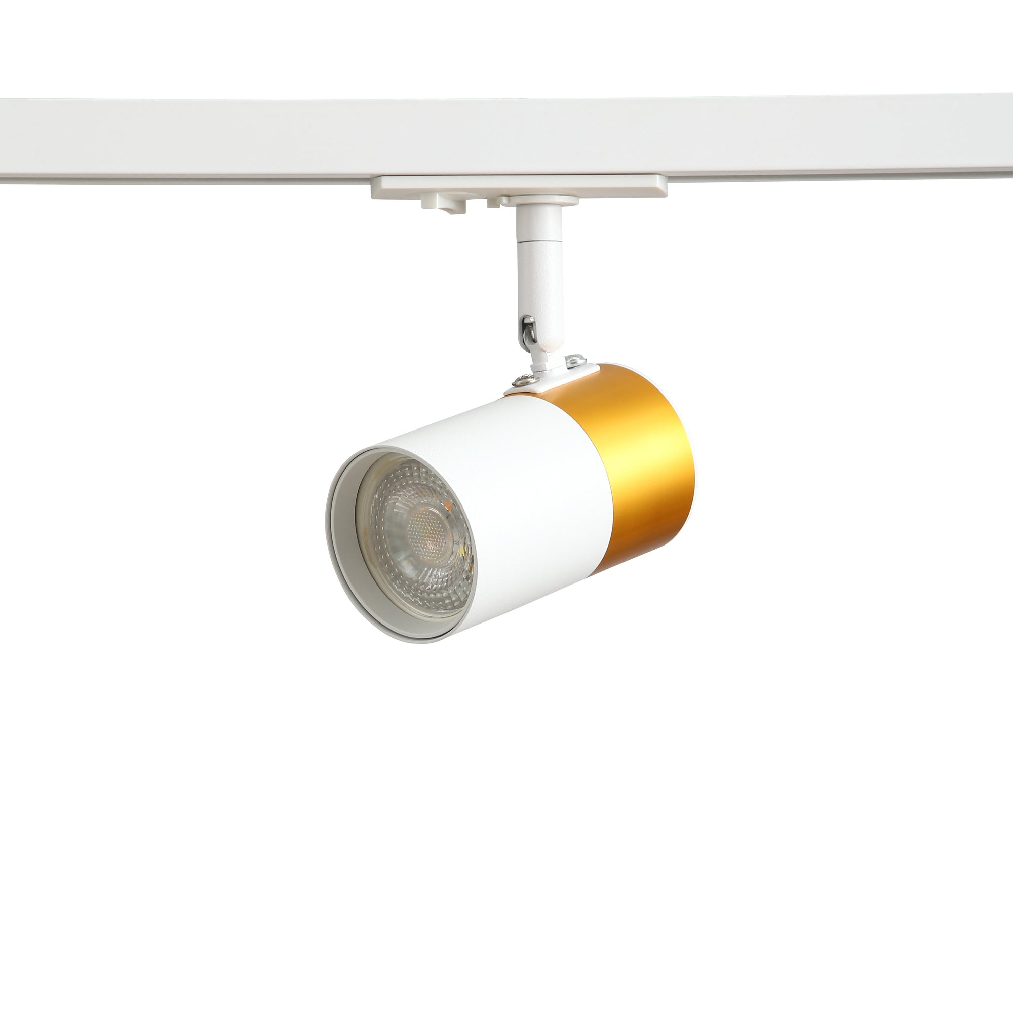 Prime skinnespot GU10 – hvit/messing