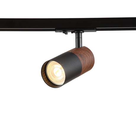 Noda Skinnespot GU10 Sort/Træ-Nordics Pro-OutletLamper.dk