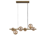Valencia Langbordslampe 63cm Messing/Amber